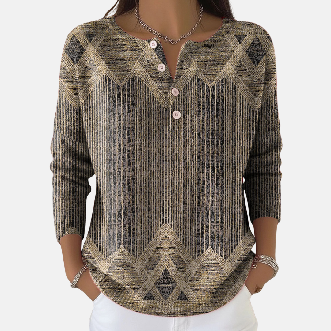 Uméa | Haut à motif géométrique chic