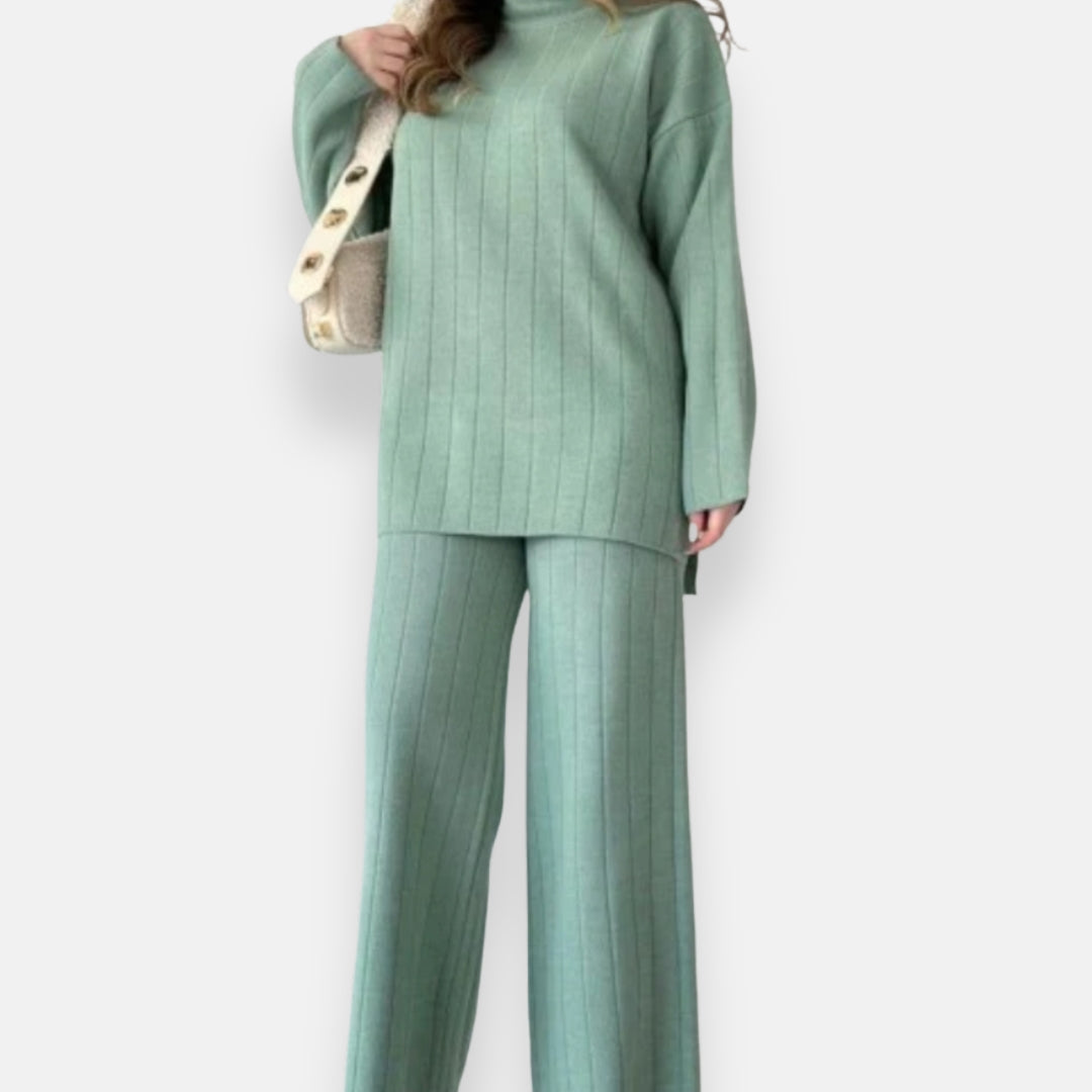 Sixtine | Ensemble décontracté à côtes