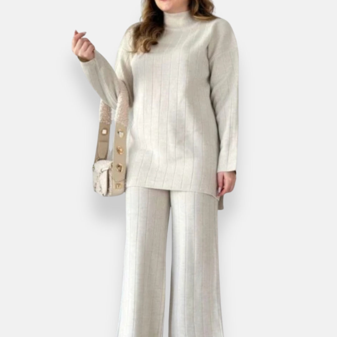 Sixtine | Ensemble décontracté à côtes