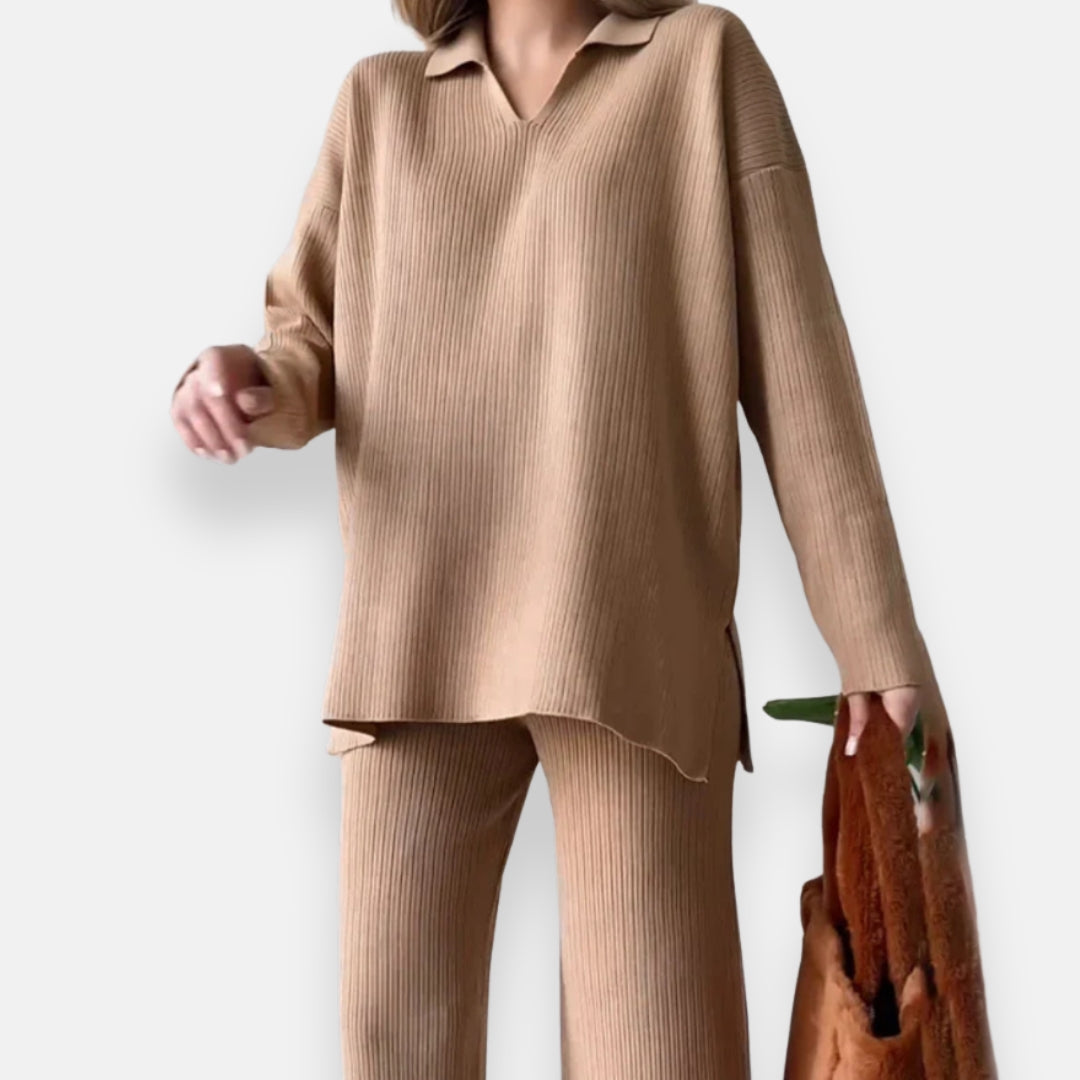 Isaure | Ensemble côtelé décontracté