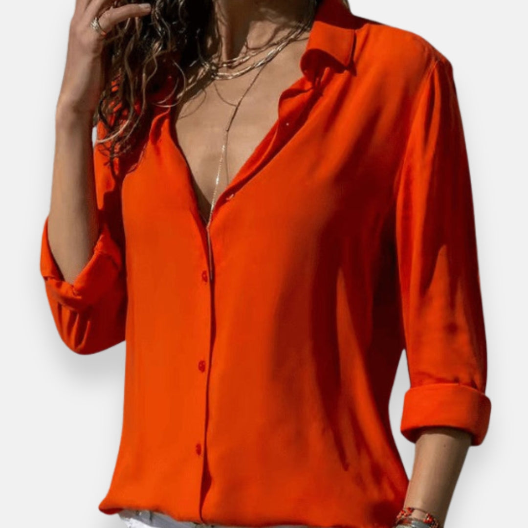 Annick | Chemise fluide à col classique