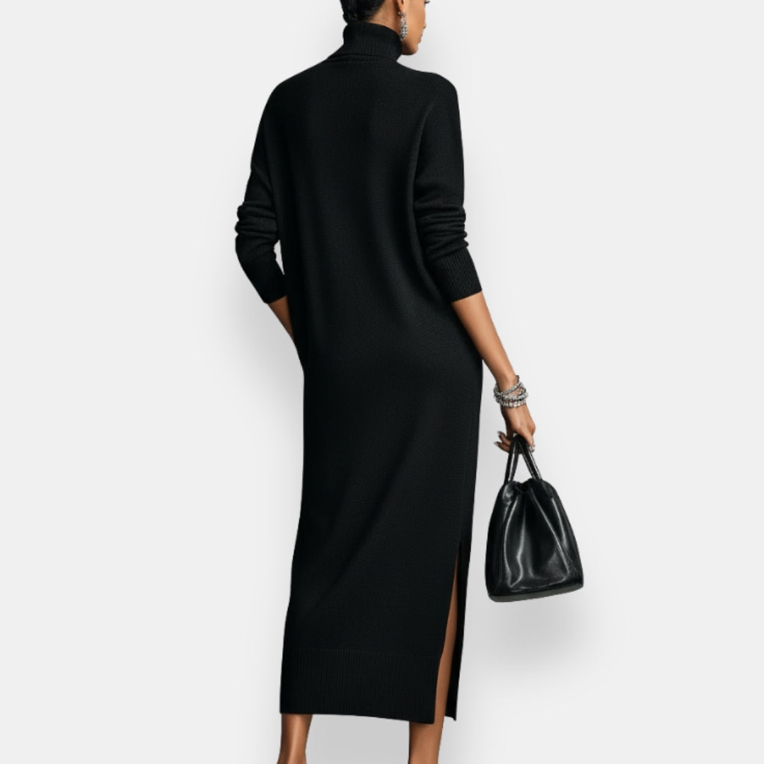 Florveine | Robe maille col roulé