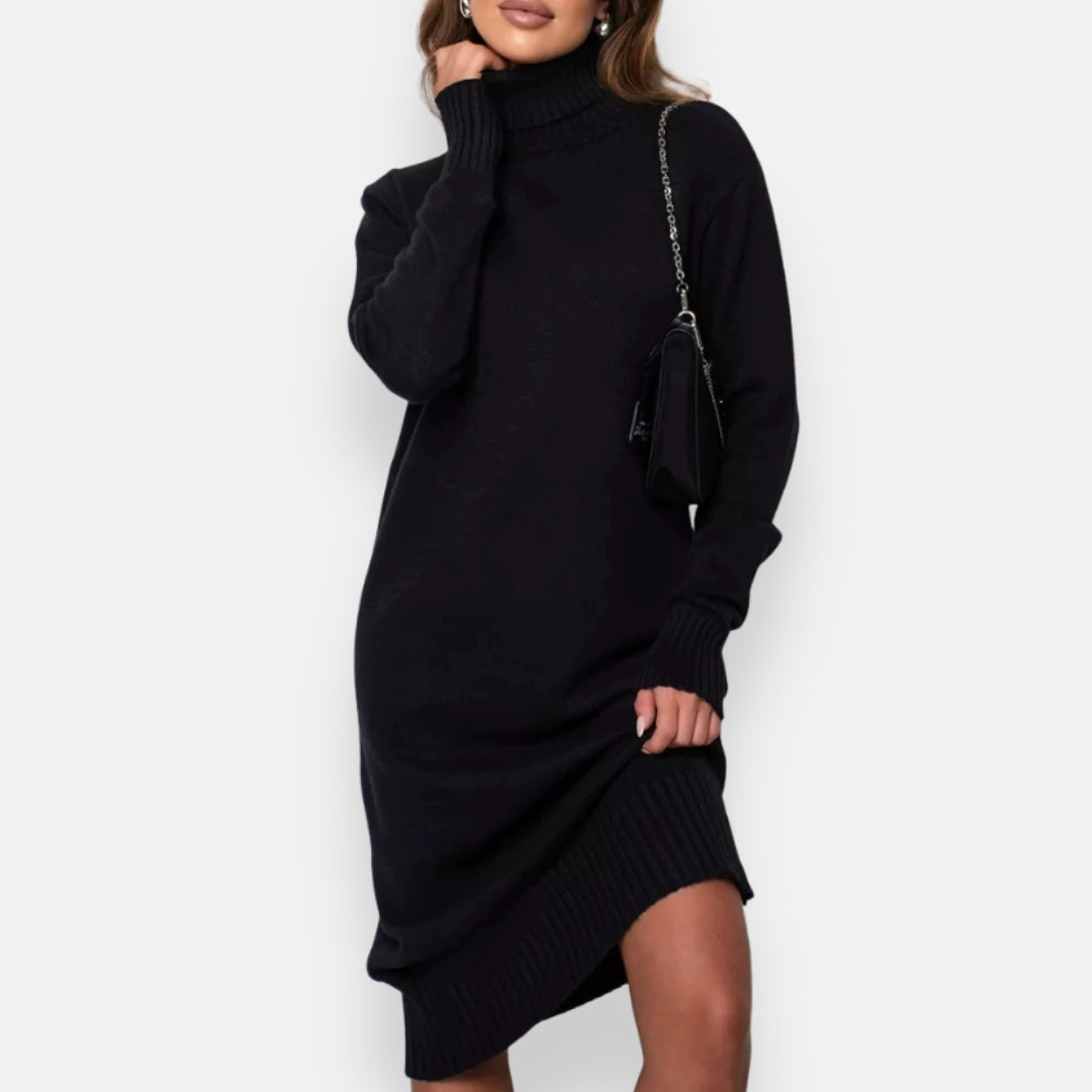 Koralie | Robe pull col montant