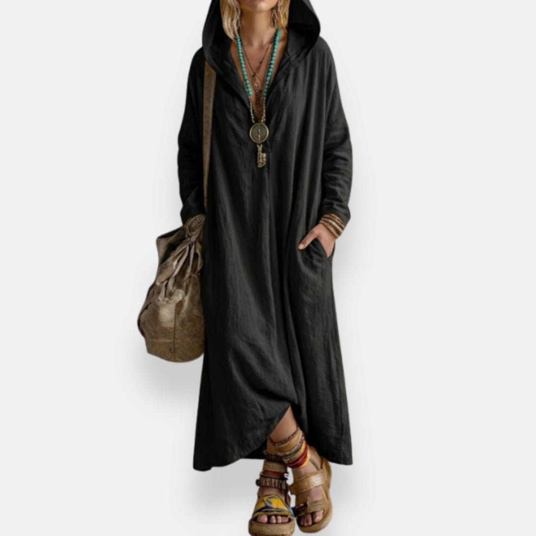 Rébecca | Robe Longue Capuche