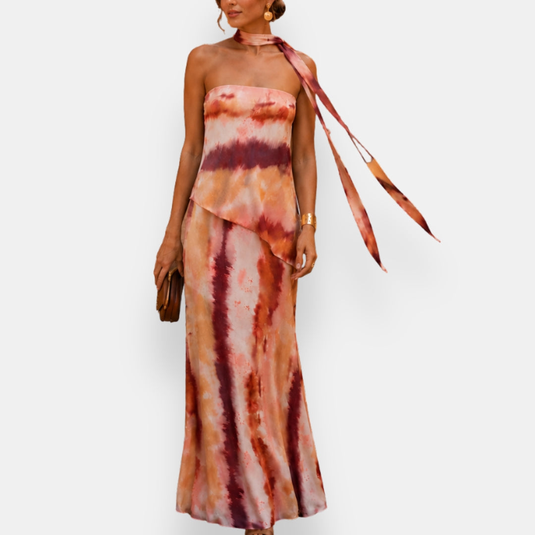 Lucine | Robe Bustier Écharpe