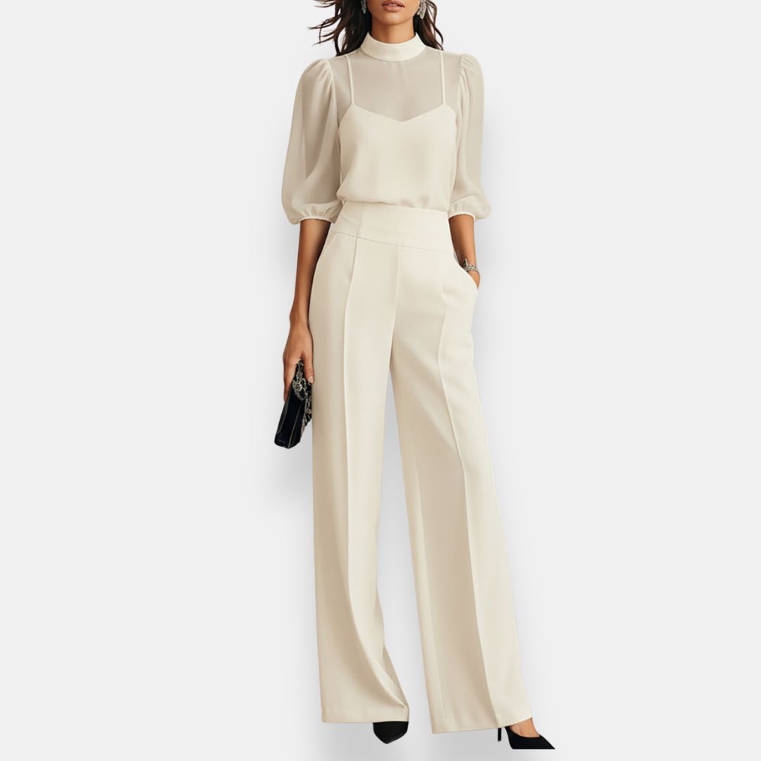 Calirhoé | Set Blouse Pantalon Sophistiqué