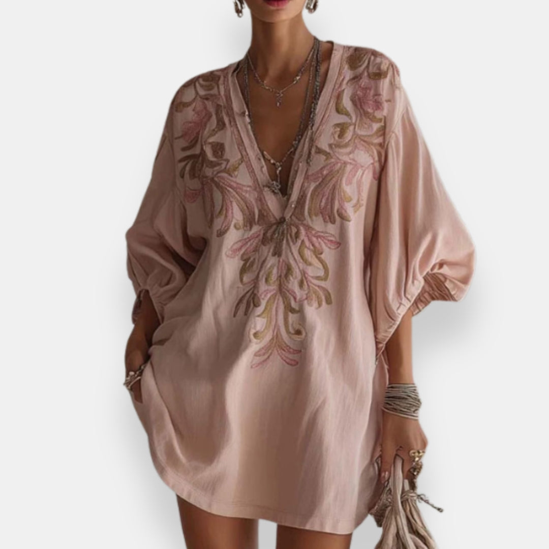 Volvarne | Robe Brodée Bouffante