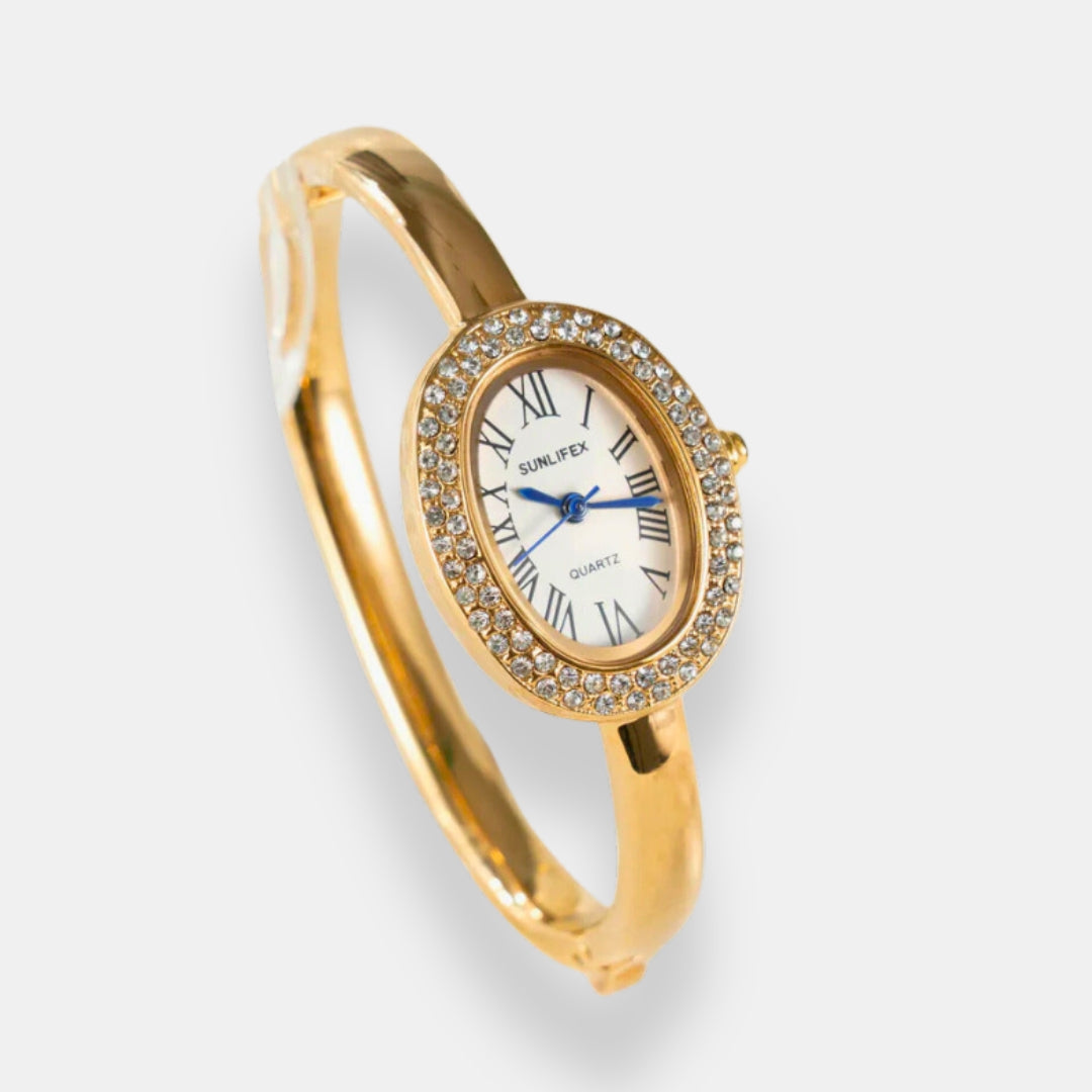 Charline | Montre jonc cadran romain