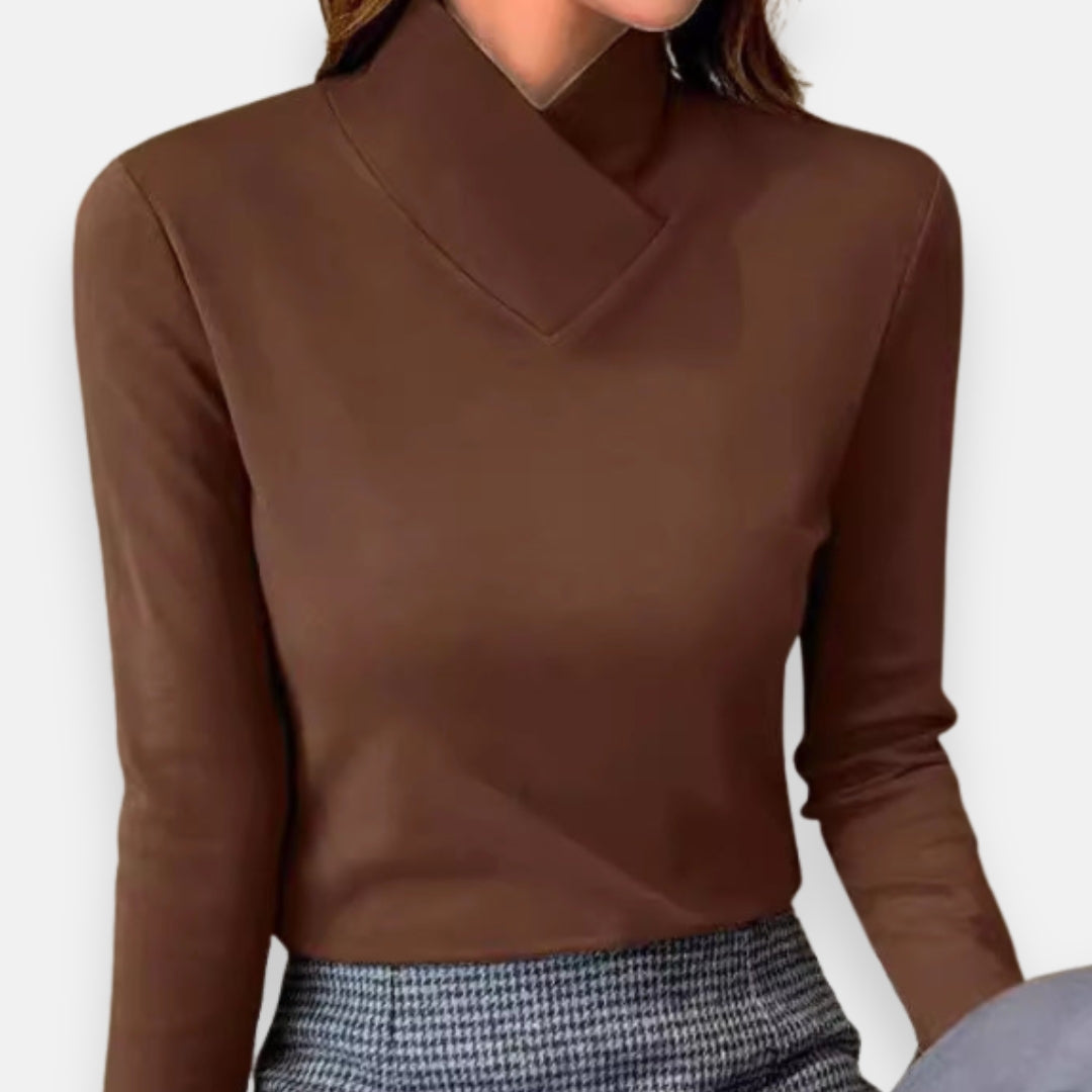 Sabine | Pull à Col Roulé Élégant