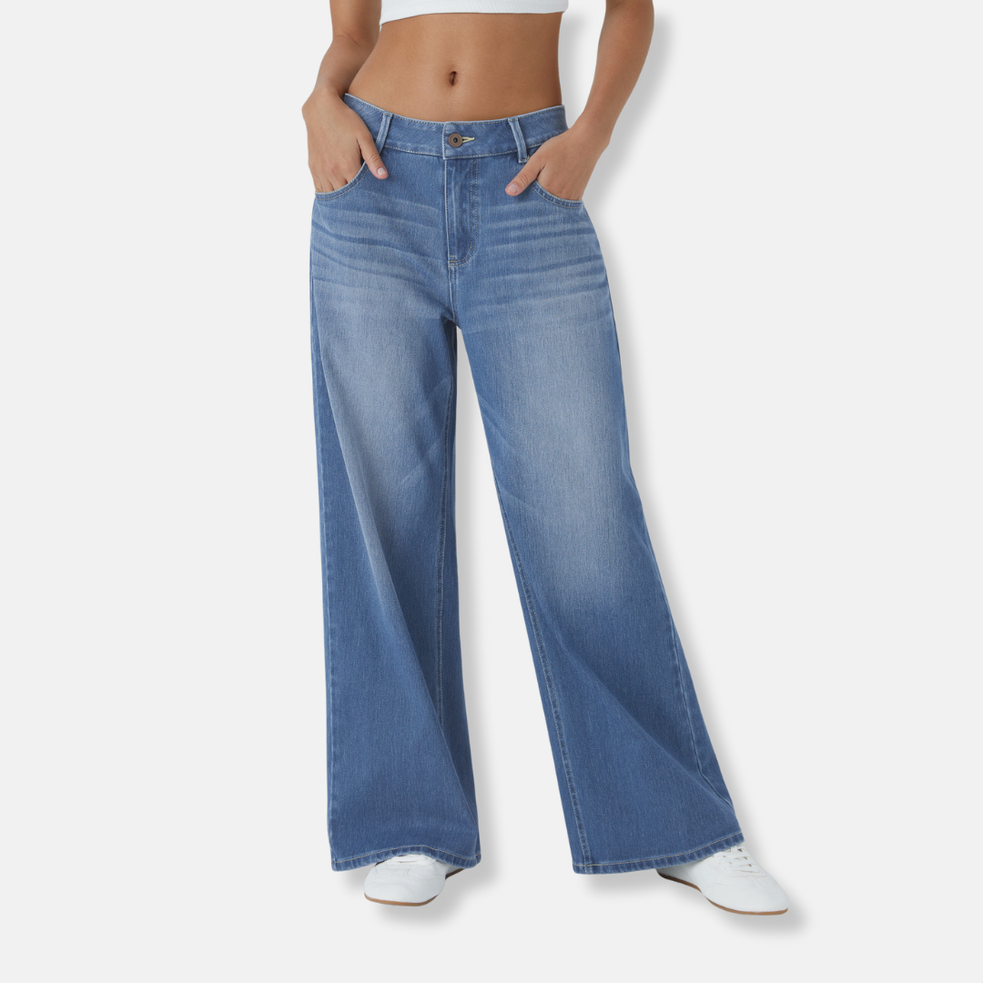 Audrey | Jean large taille haute