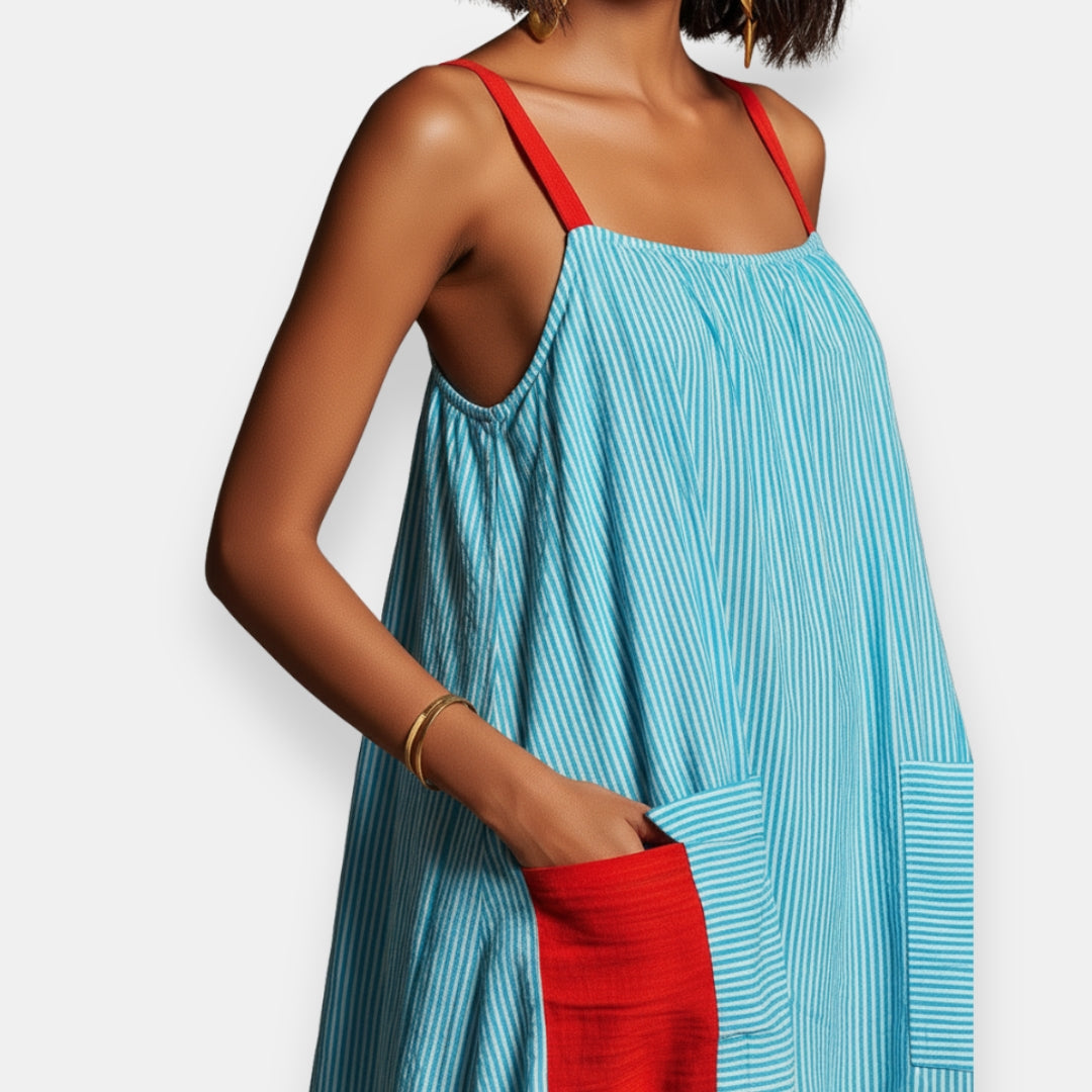 Servalde | Robe Longue Bretelles Poches