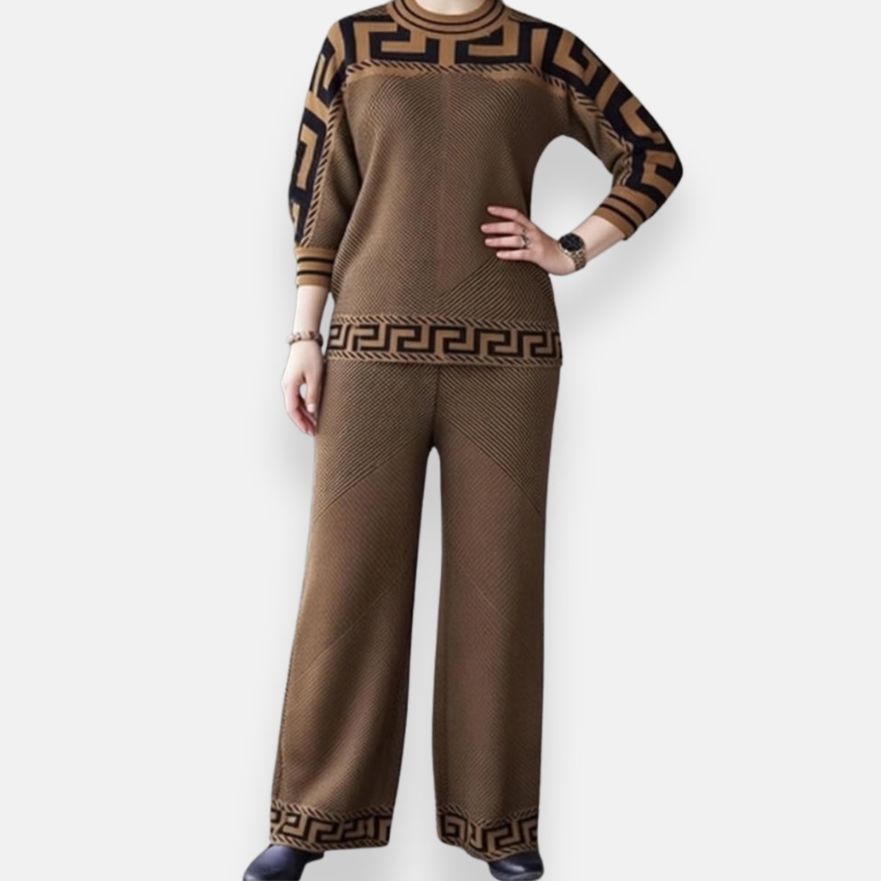 Évanna | Ensemble maille graphique