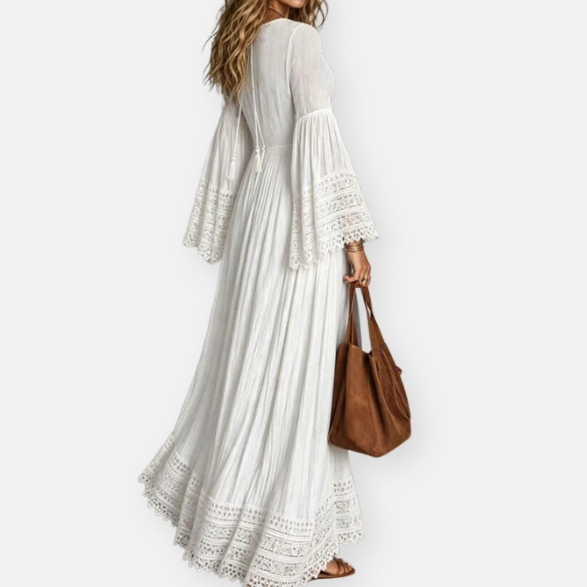 Ines | Robe Longue Bohème en Dentelle