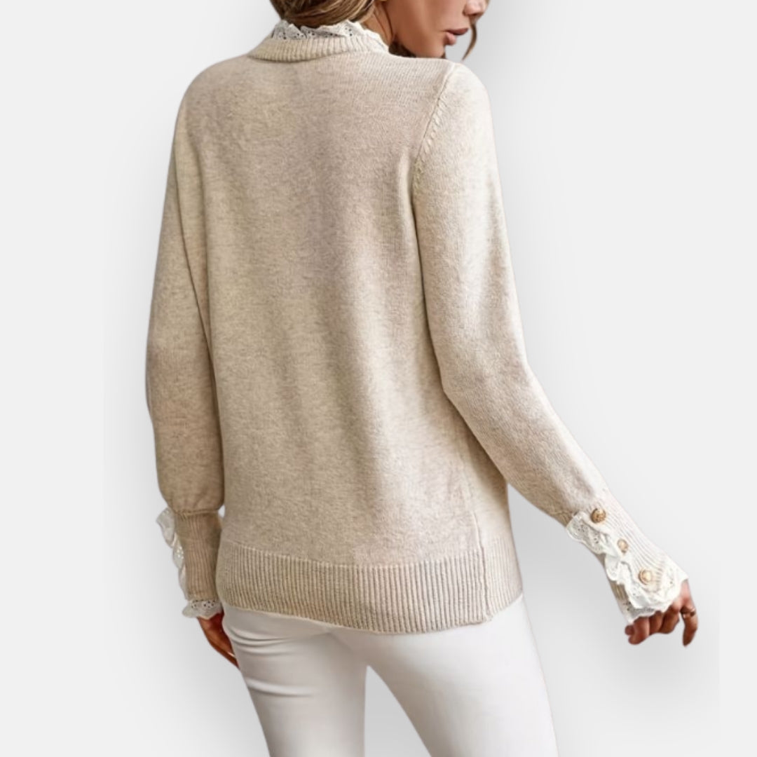 Amalia | Pull à poignets boutonnés