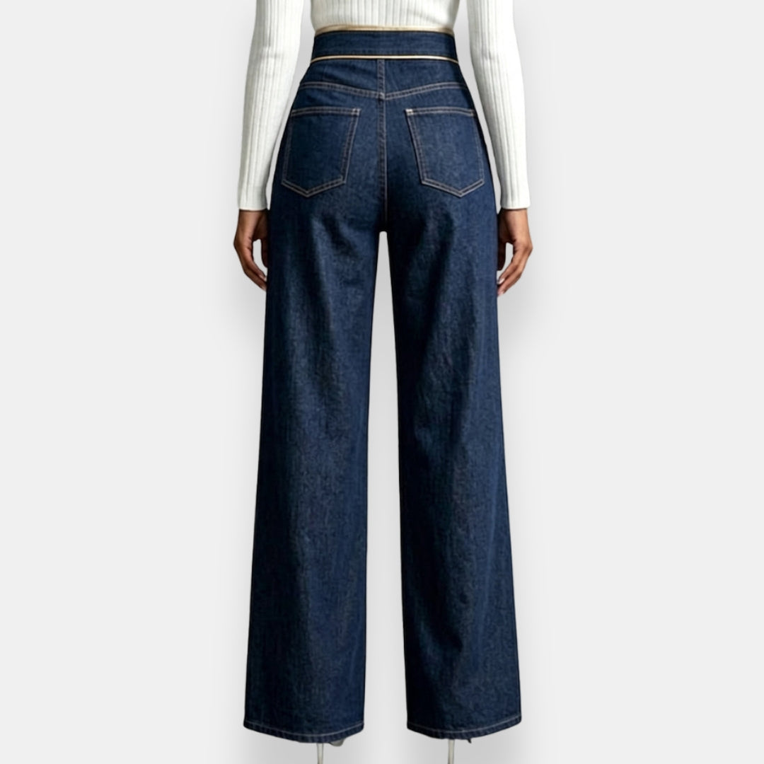 Savina | Pantalon Jean Boucles