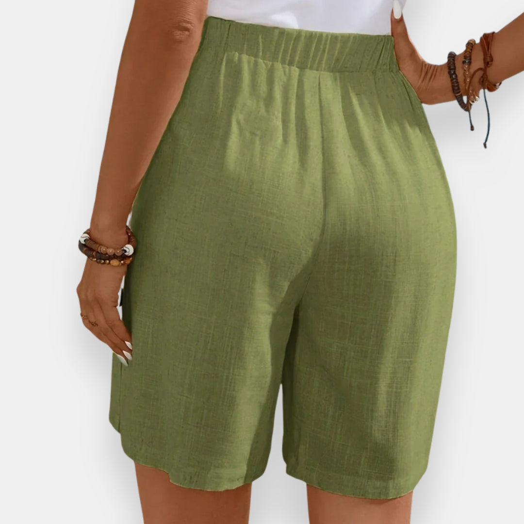 Léana | Short Taille Boutonné