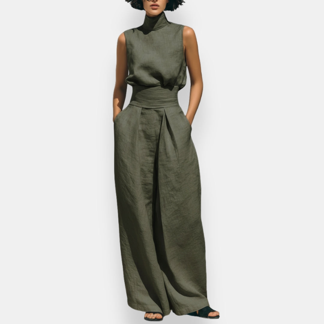 Féorwine | Tailleur pantalon col montant