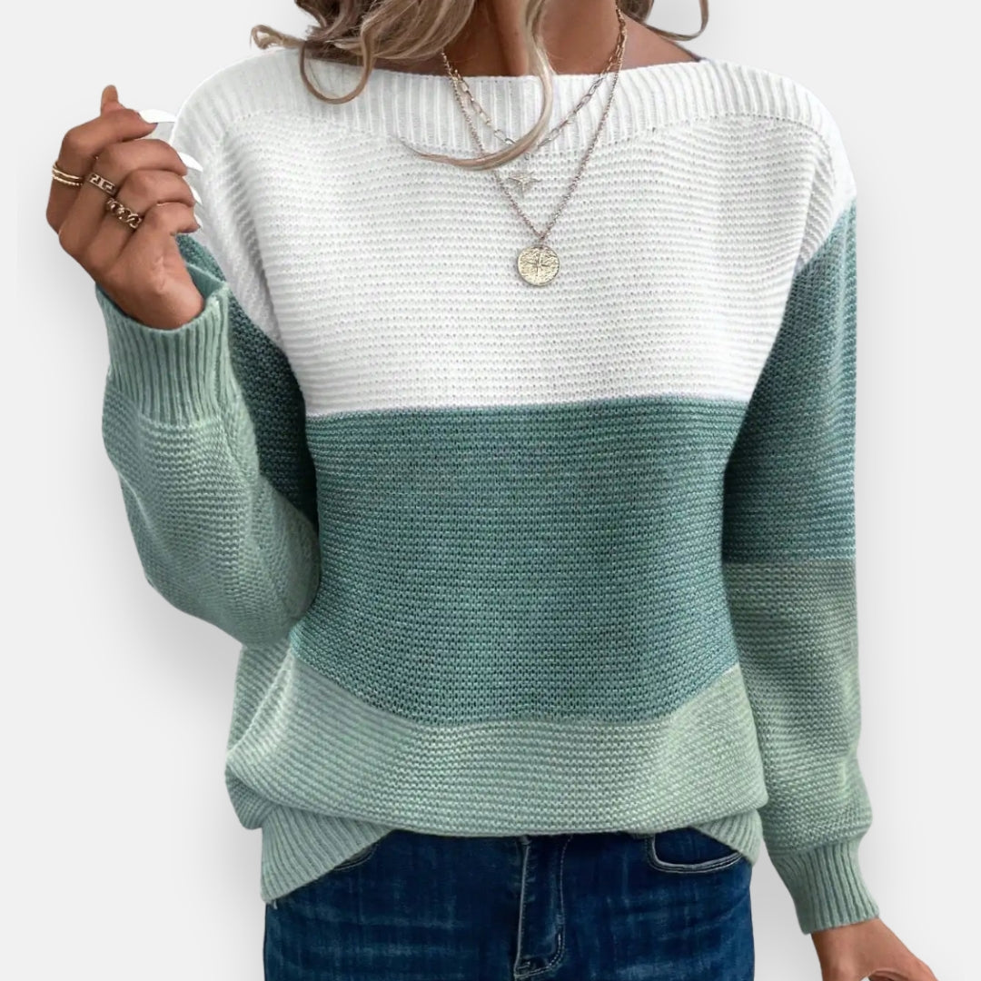 Brivion | Pull bicolore décontracté