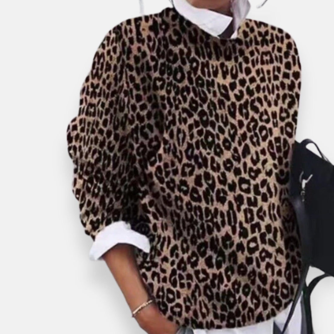 Anavine | Pull à motif floral artistique