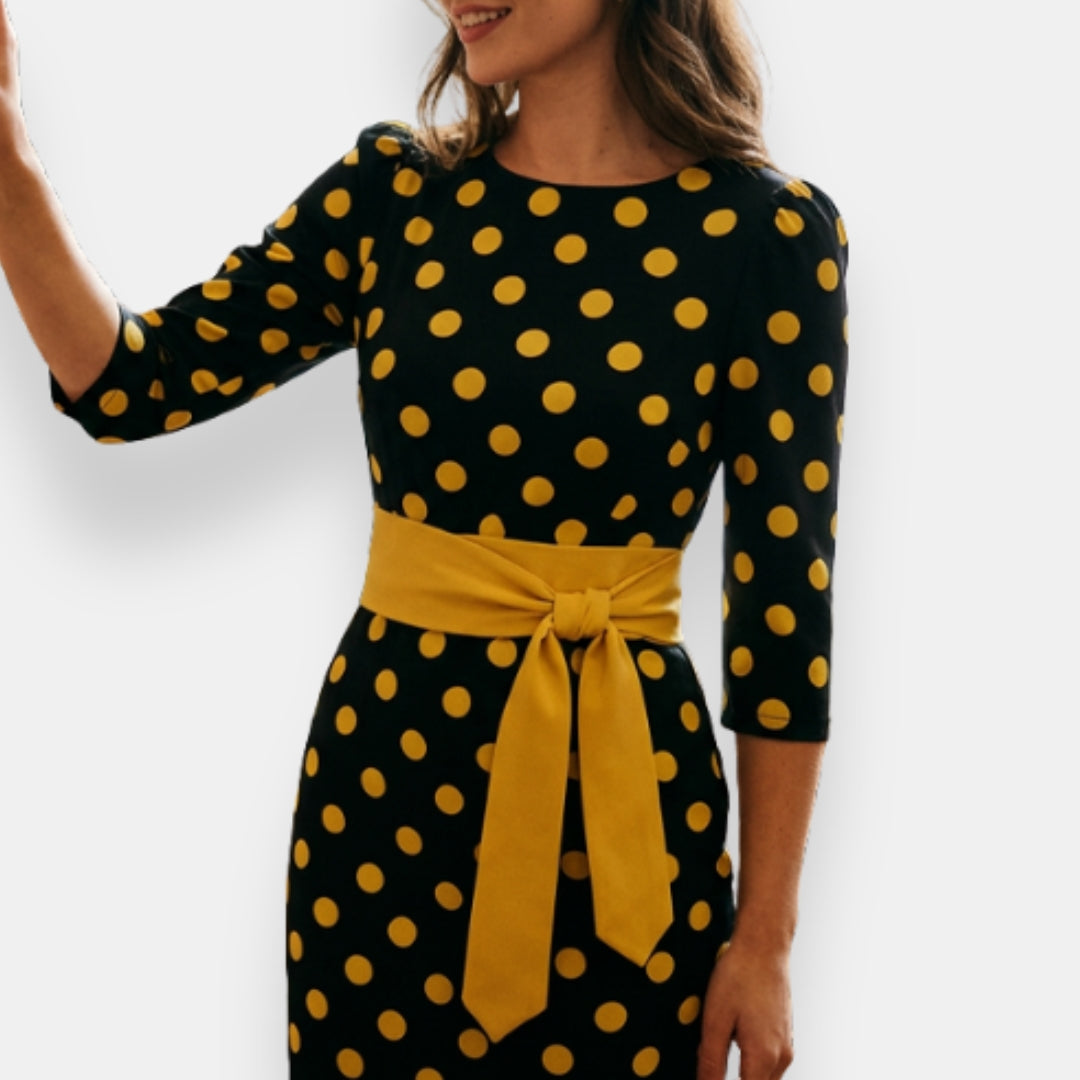 Folvarne | Robe Midi Pois Nouée