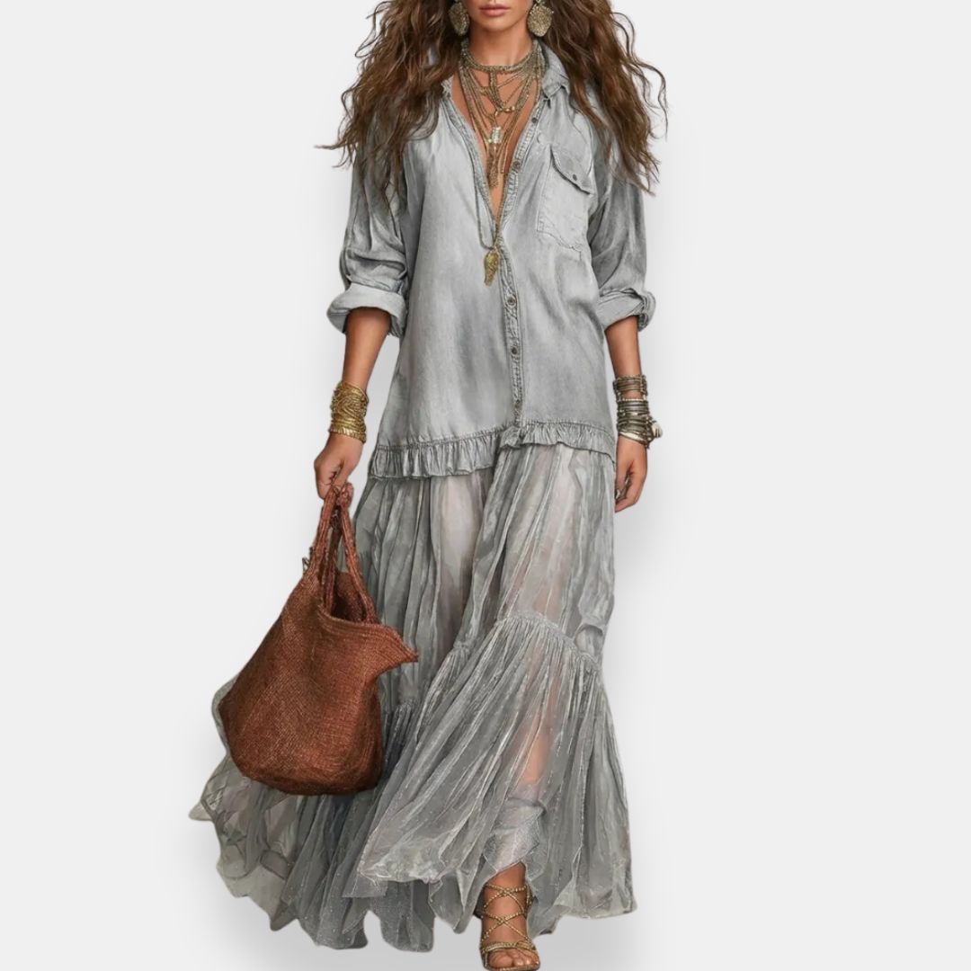 Cunébelle | Robe longue bohème à volants