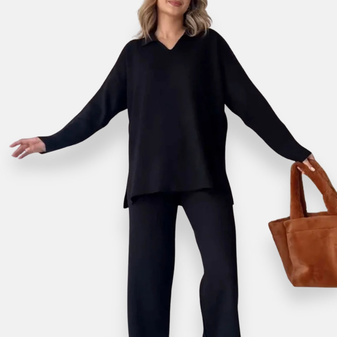 Isaure | Ensemble côtelé décontracté