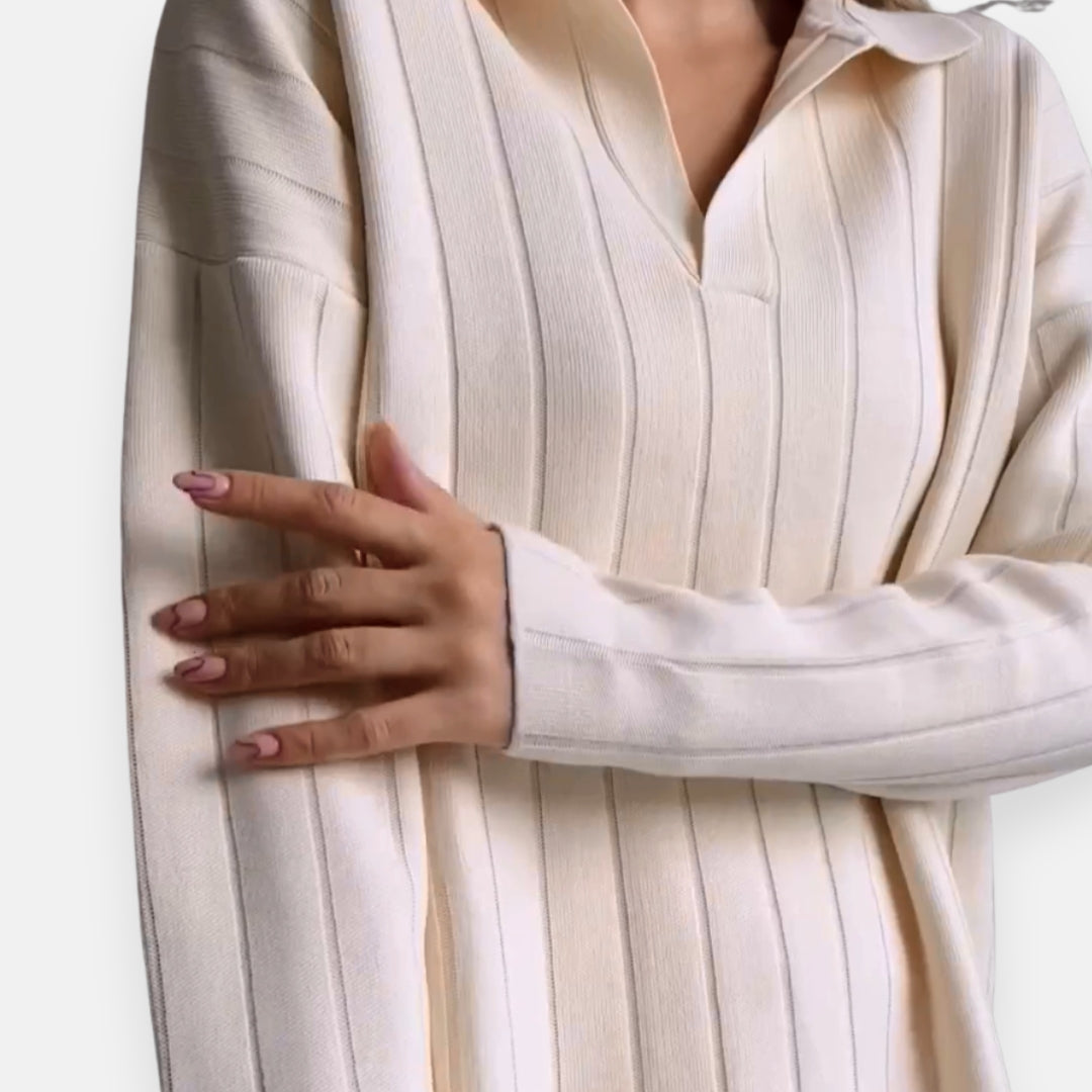 Saphina | Ensemble côtelé décontracté