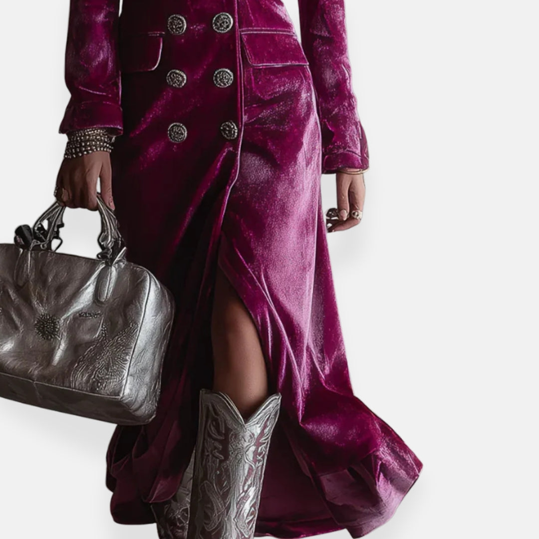 Maëlys | Robe longue blazer élégante