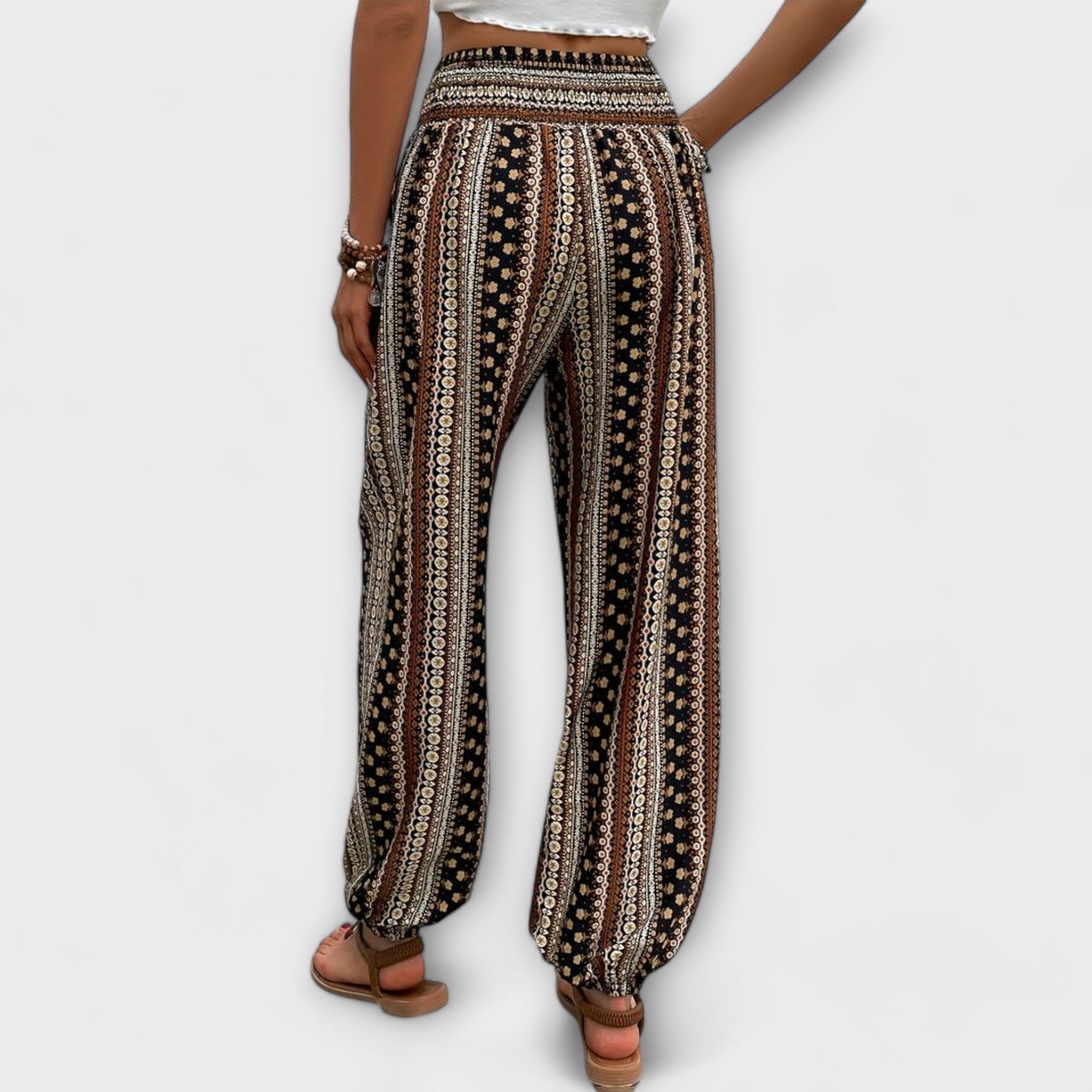 Scarlett | Pantalon avec motif ethnique
