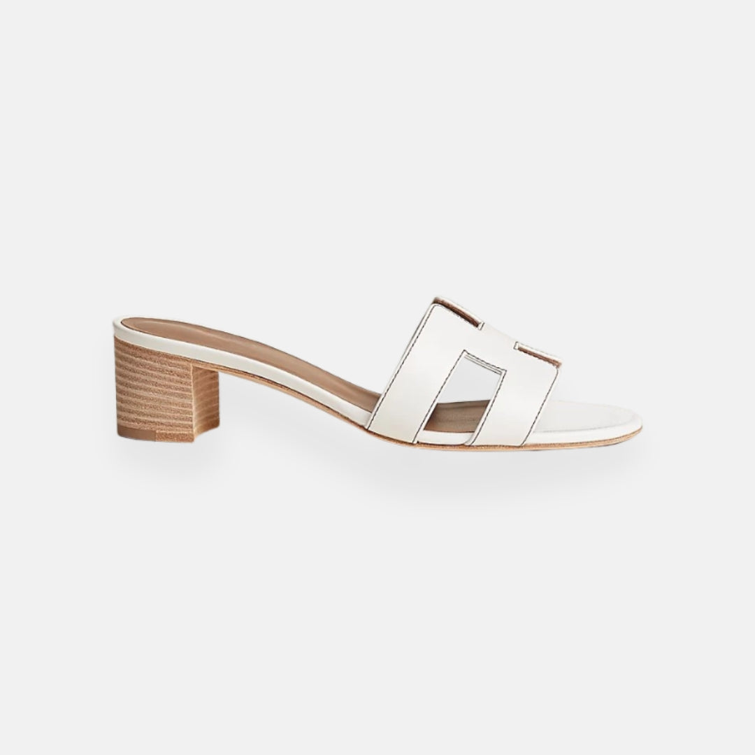 Clara | Mules à petit talon ajourées