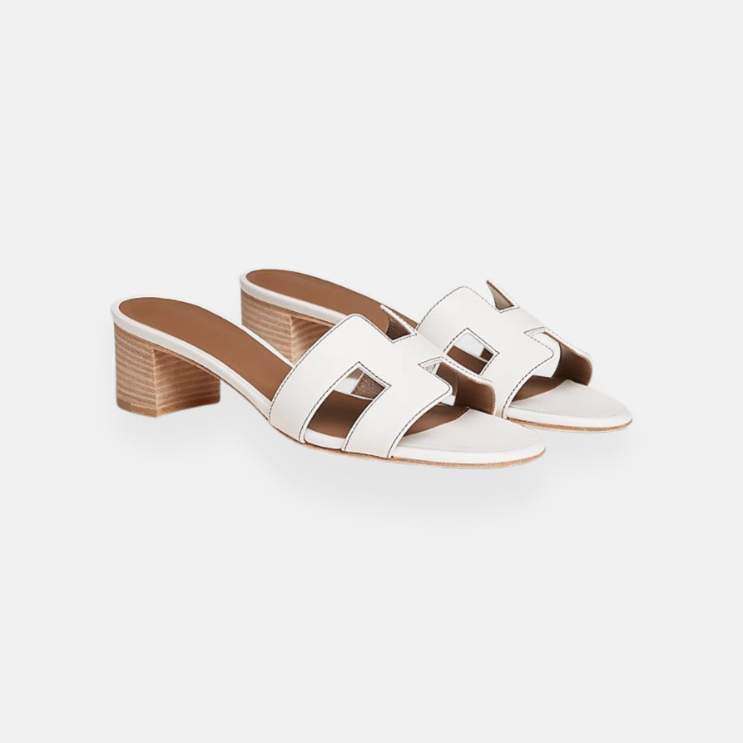 Clara | Mules à petit talon ajourées