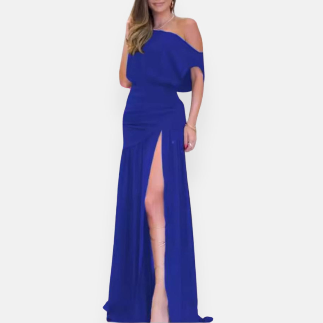 Lydia | Robe de soirée fluide à fente