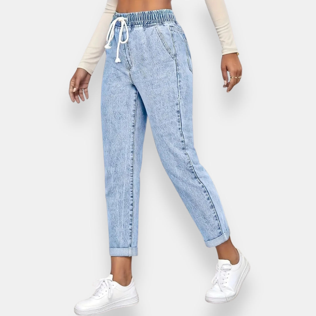 Brevarde | Jean taille élastique à cordon