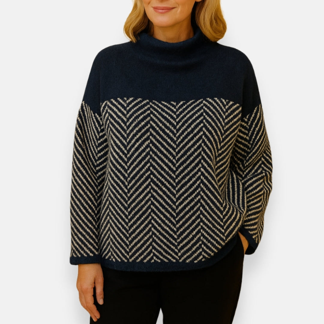 Lily | Pull à motif chevrons