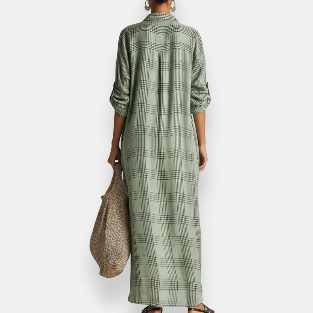 Ondée | Robe Chemise Carreaux