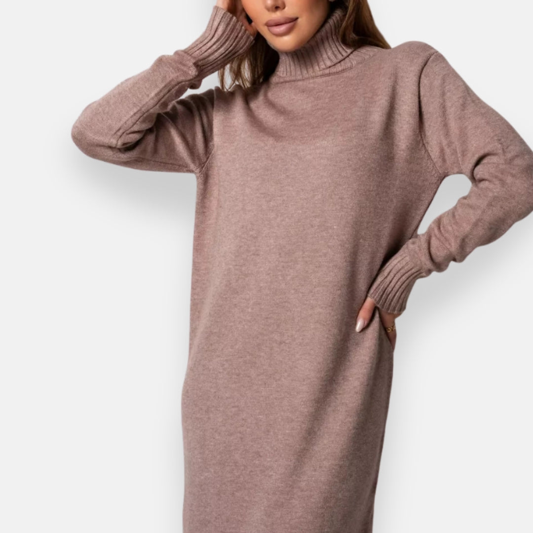 Koralie | Robe pull col montant