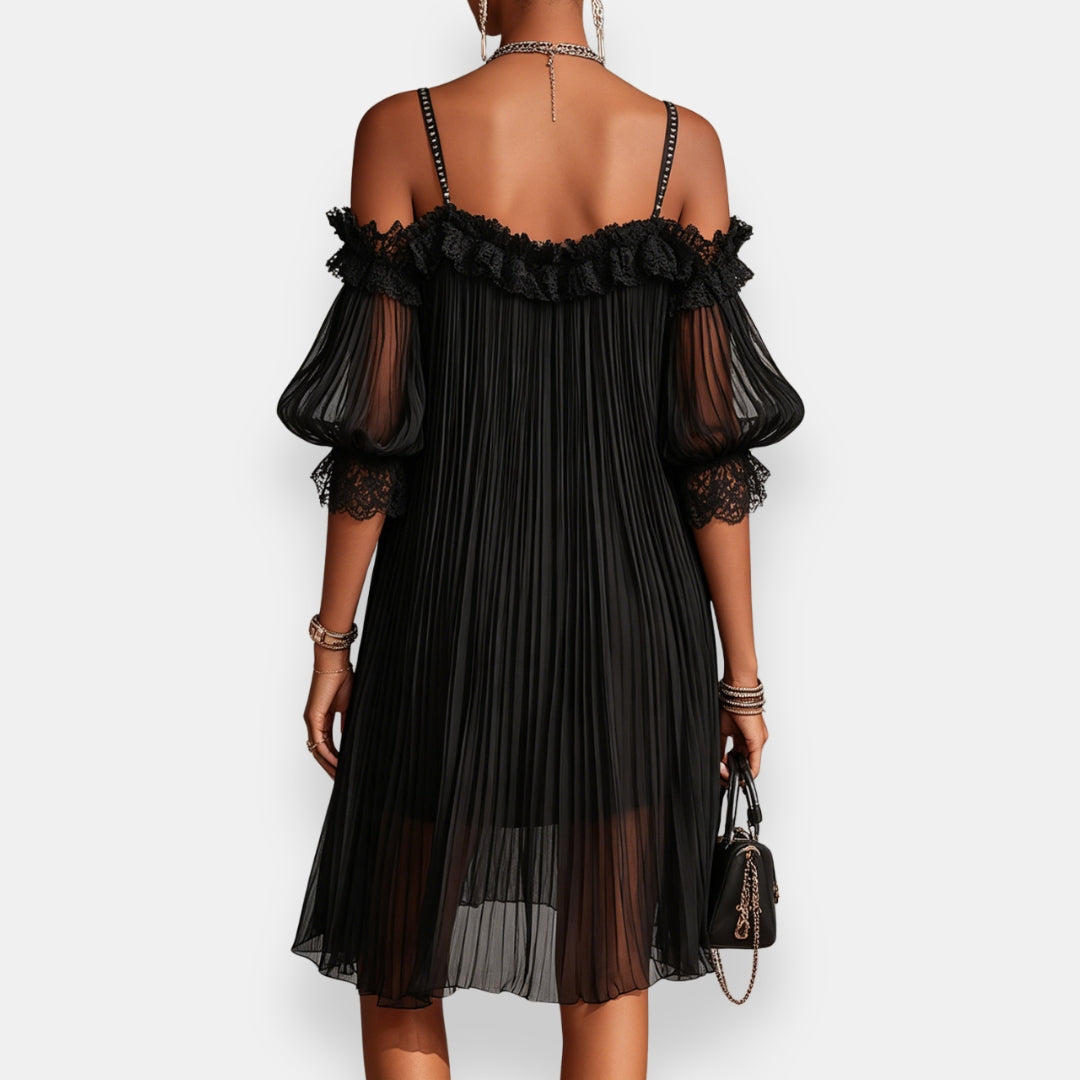 Marvillon | Robe Plissée Dentelle