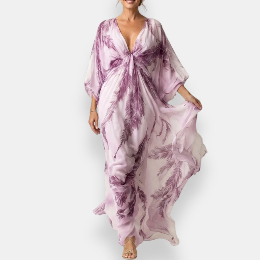 Ombeline | Robe Kaftan Imprimée