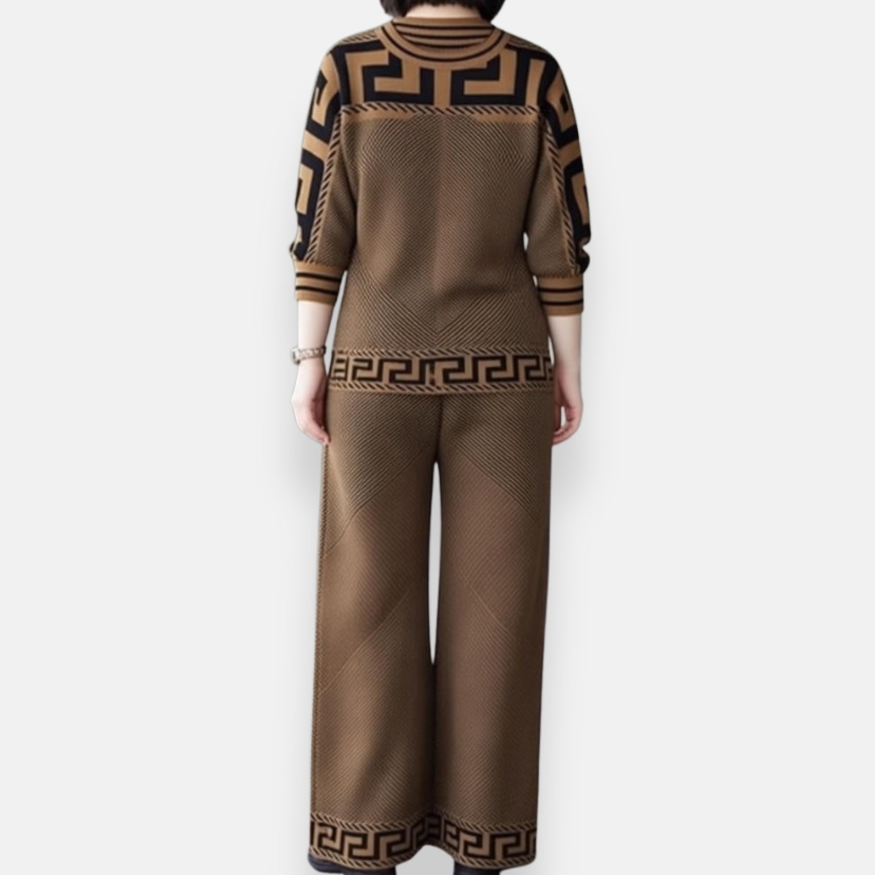 Évanna | Ensemble maille graphique