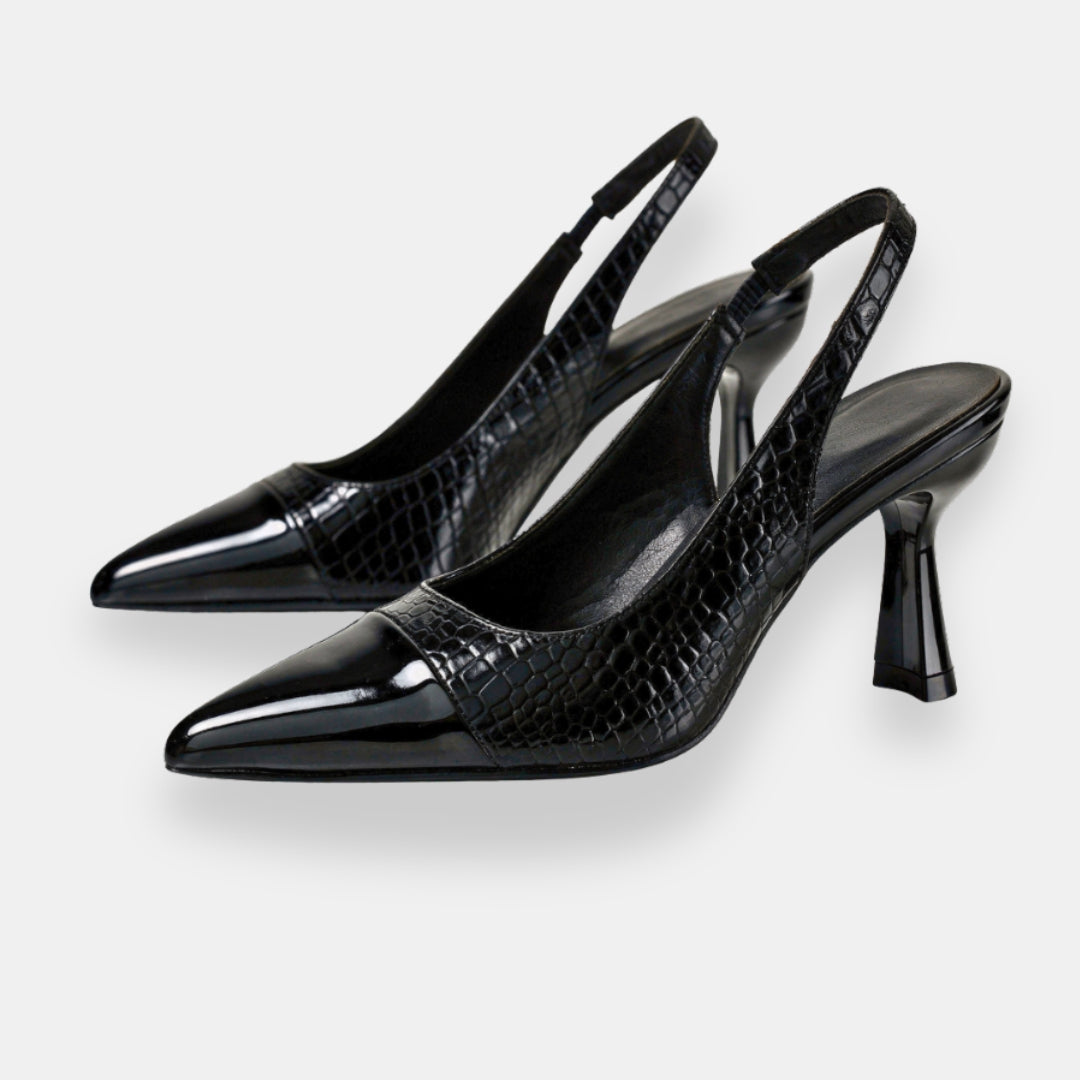 Brilvoise | Escarpins slingback croco sculpté