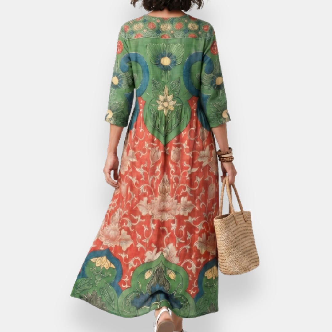 Morvane | Robe Kaftan Florale