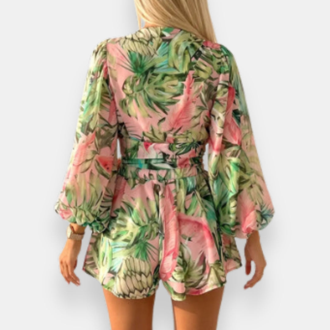 Frondine | Combinaison Imprimé Tropical