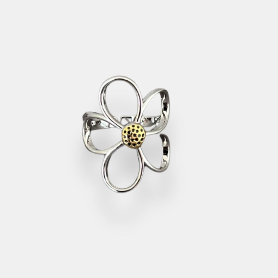 Hildegarde | Bague fleur bicolore