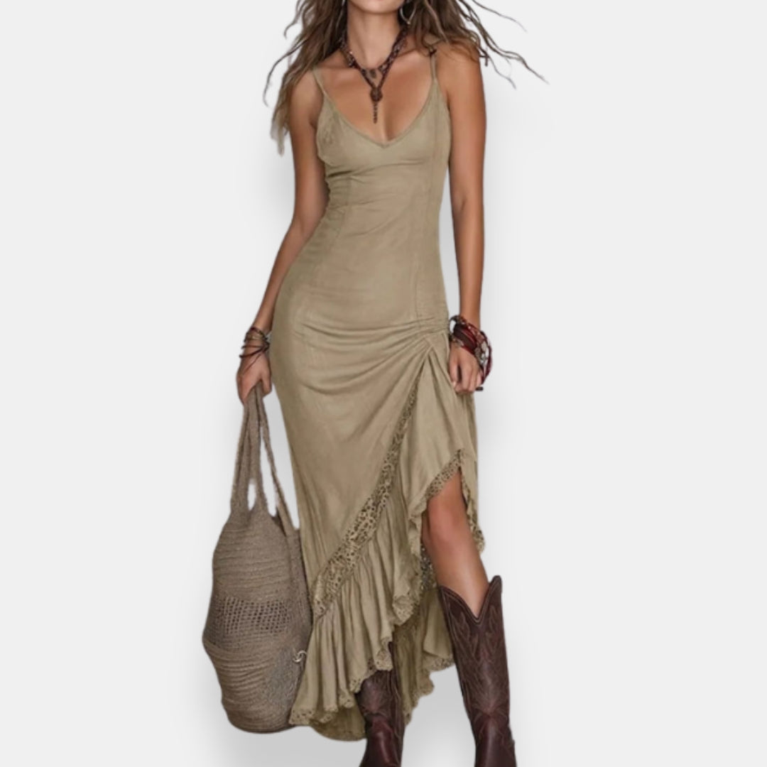 Faronise | Robe Longue Dentelle