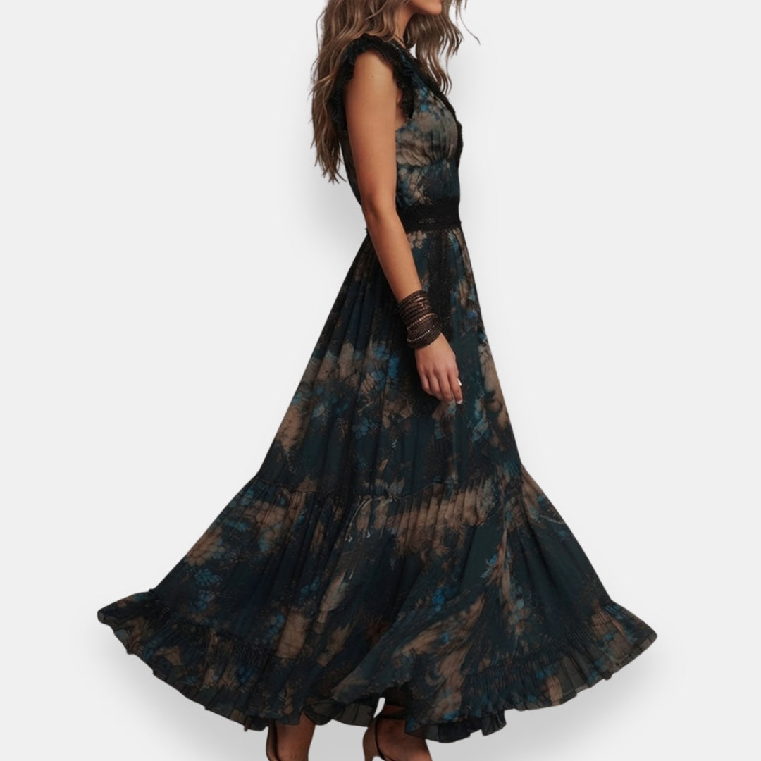 Sévrane | Robe fleurie dentelle