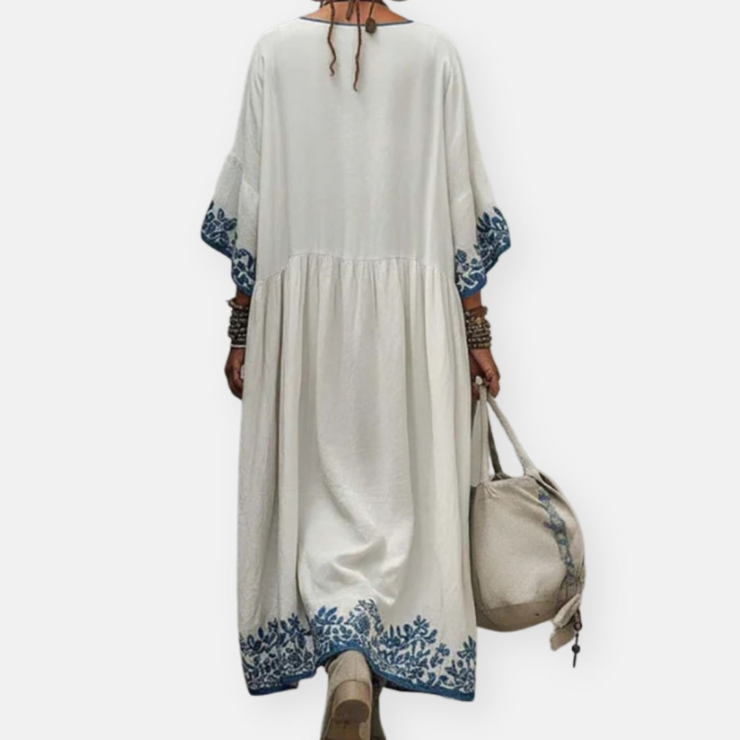 Lorelei | Robe longue bohème à imprimé floral