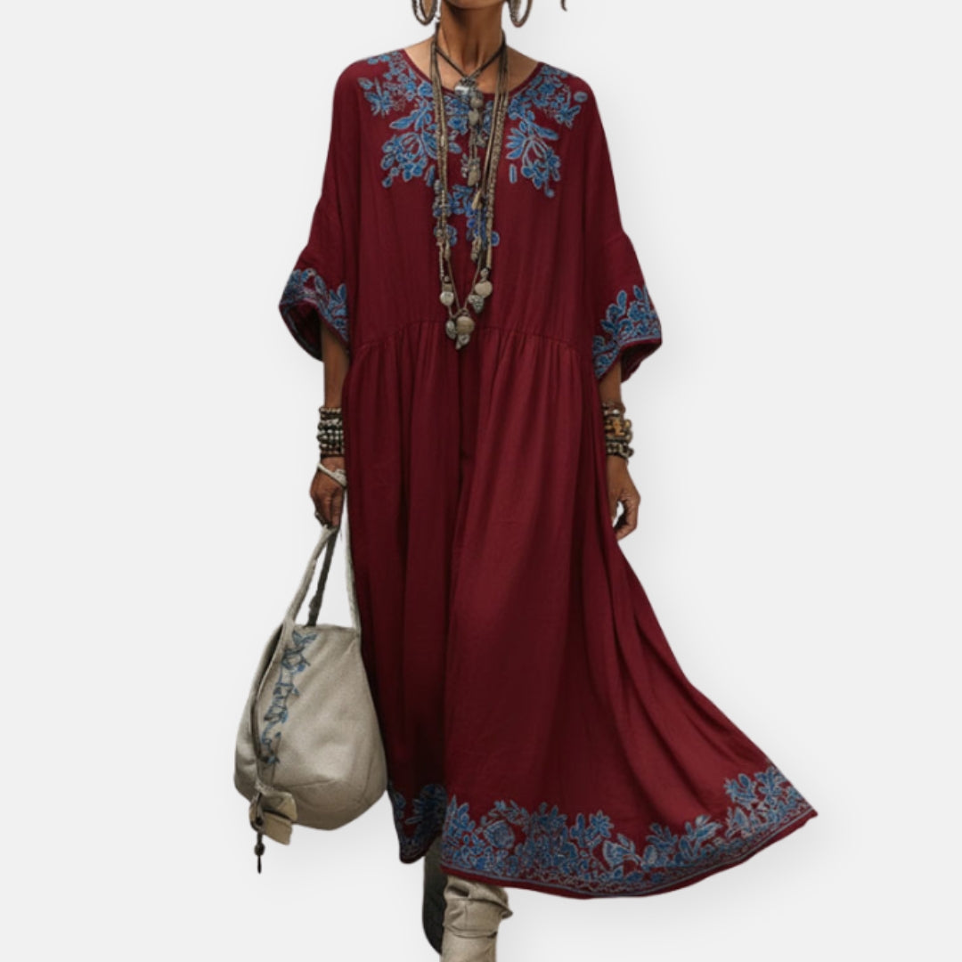 Lorelei | Robe longue bohème à imprimé floral