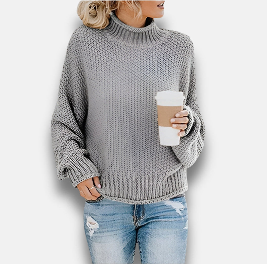 Tallulah | Pull à col roulé côtelé
