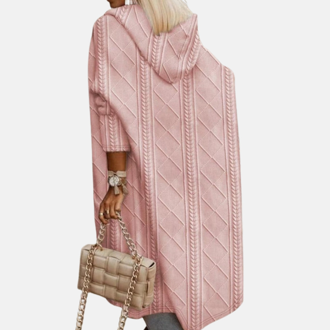 Zira | Long cardigan à capuche
