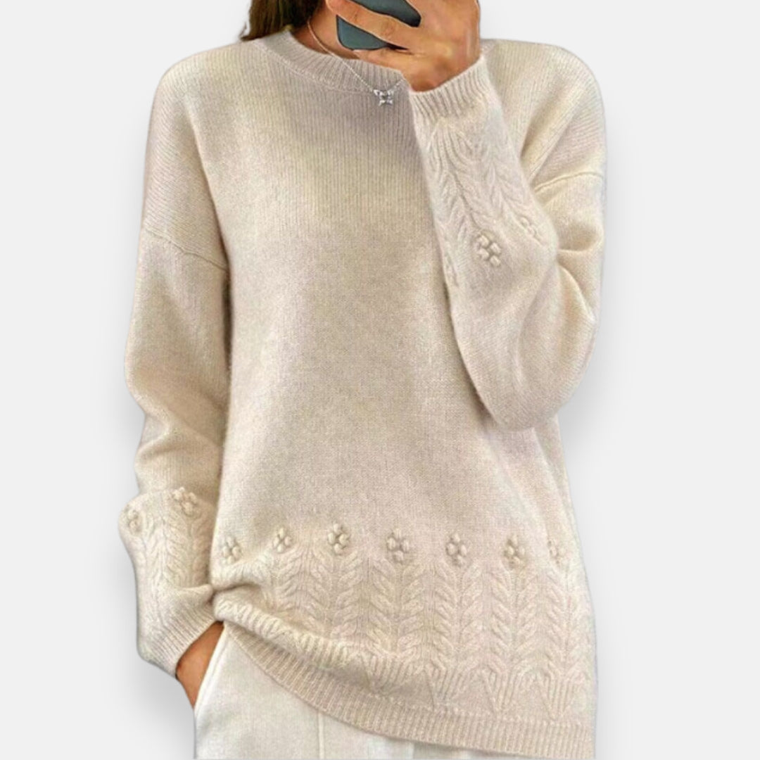 Gaéline | Pull brodé chic